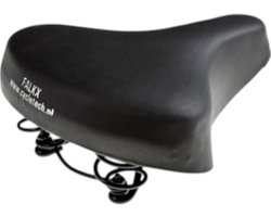Falkx Comfortabel stadszadel - waterdicht - lichtgewicht - 23x21 cm - inclusief zadelstrop
