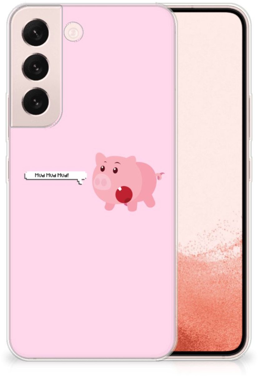 Samsung Galaxy S22 Telefoonhoesje met Naam Pig Mud