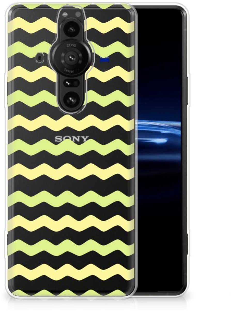 Sony Xperia Pro-I TPU bumper Waves Yellow