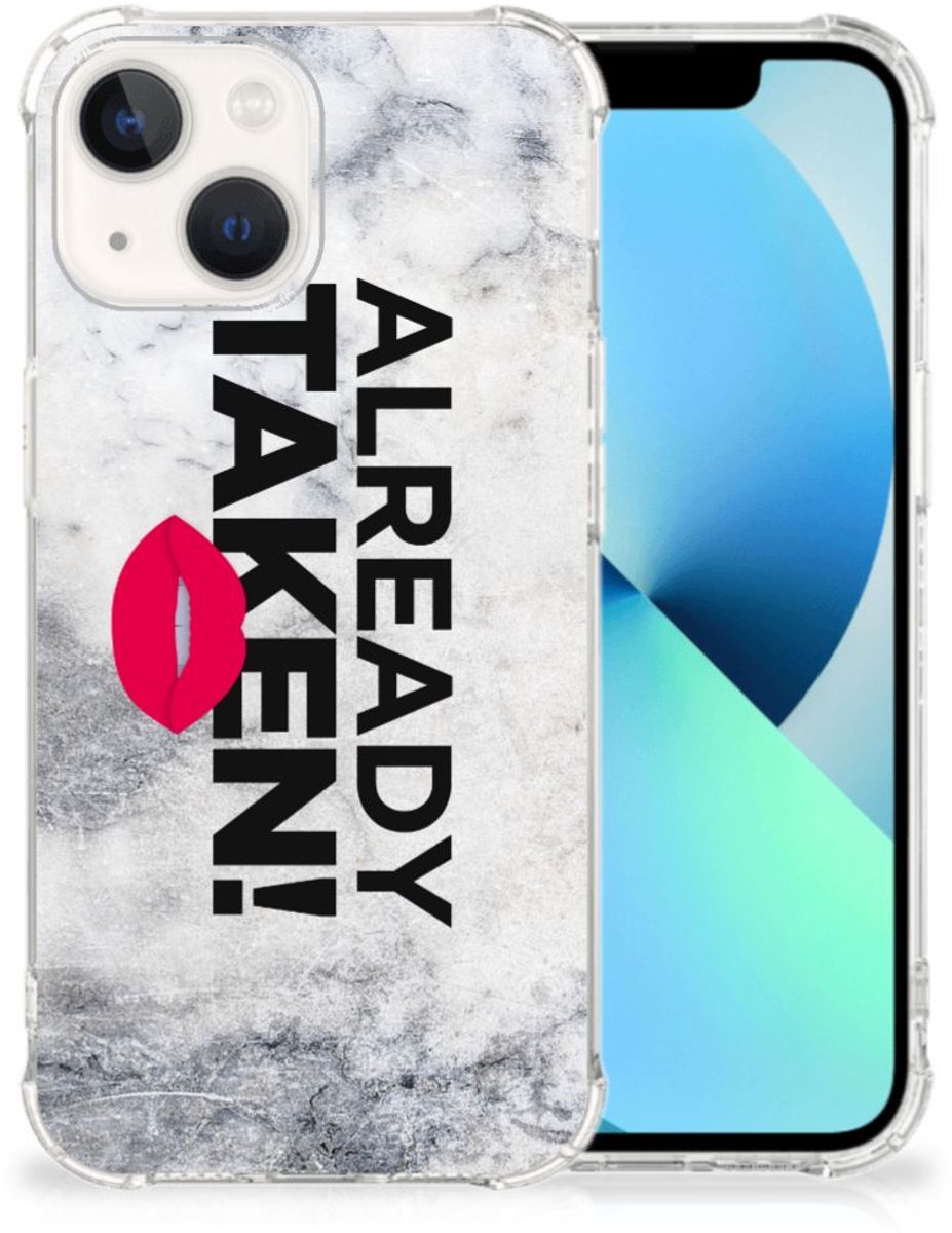 iPhone 13 Telefoonhoesje met tekst Already Taken White