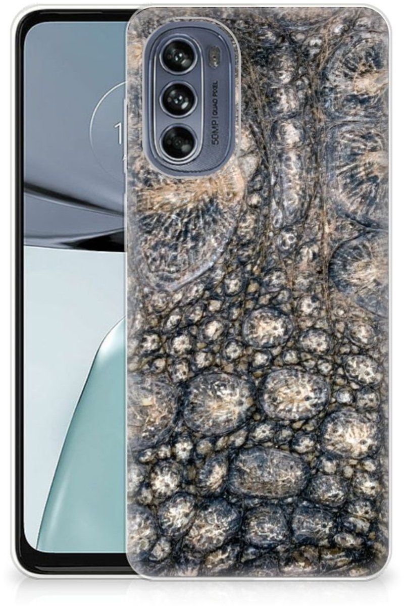 Motorola Moto G62 5G TPU Hoesje Krokodillenprint