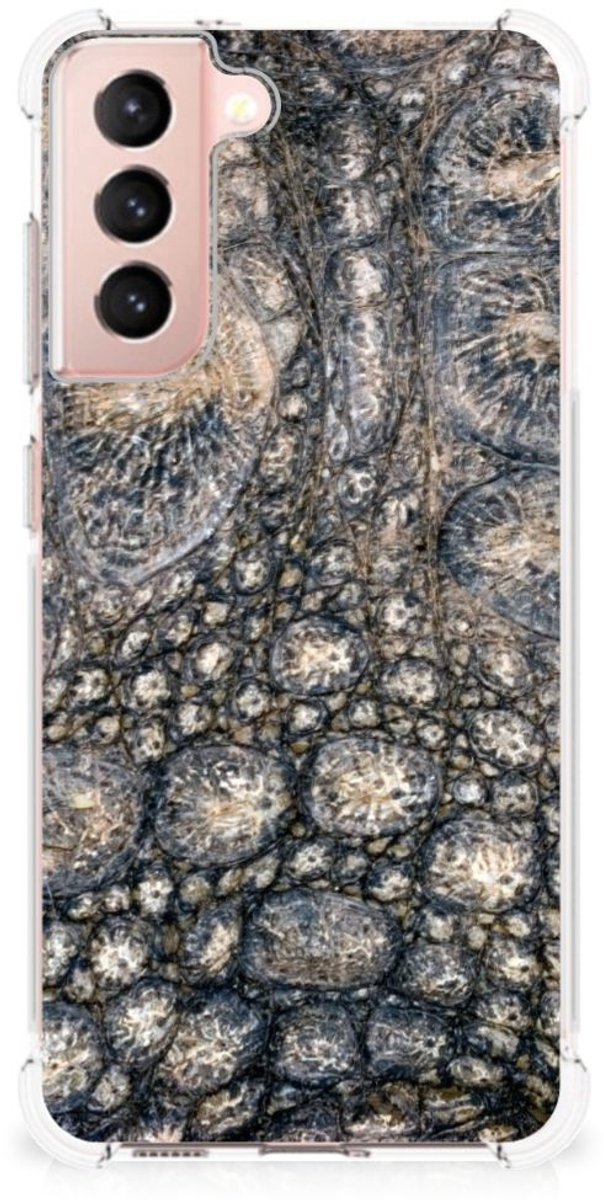 Samsung Galaxy S21 FE Case Anti-shock Krokodillenprint