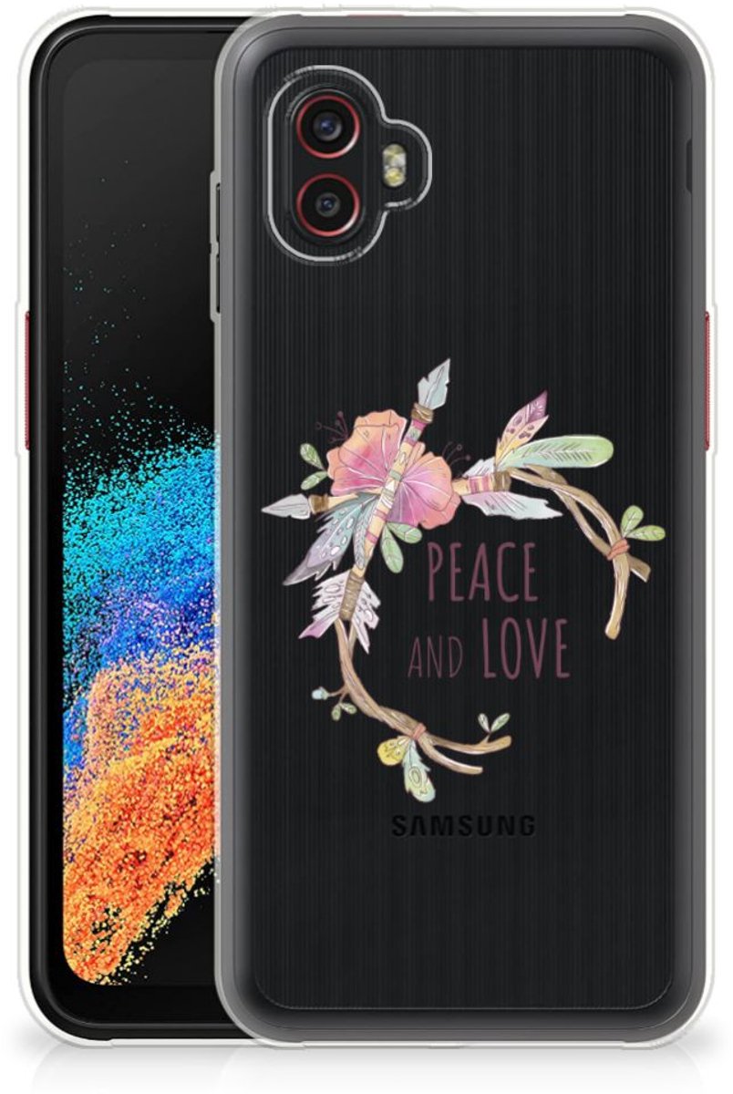 Samsung Galaxy Xcover 6 Pro Telefoonhoesje met Naam Boho Text