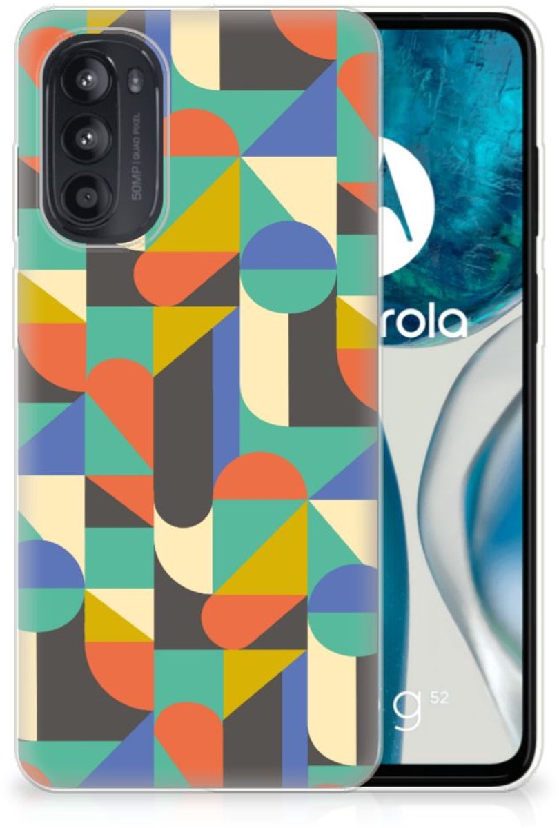 Motorola Moto G52/G82 TPU bumper Funky Retro