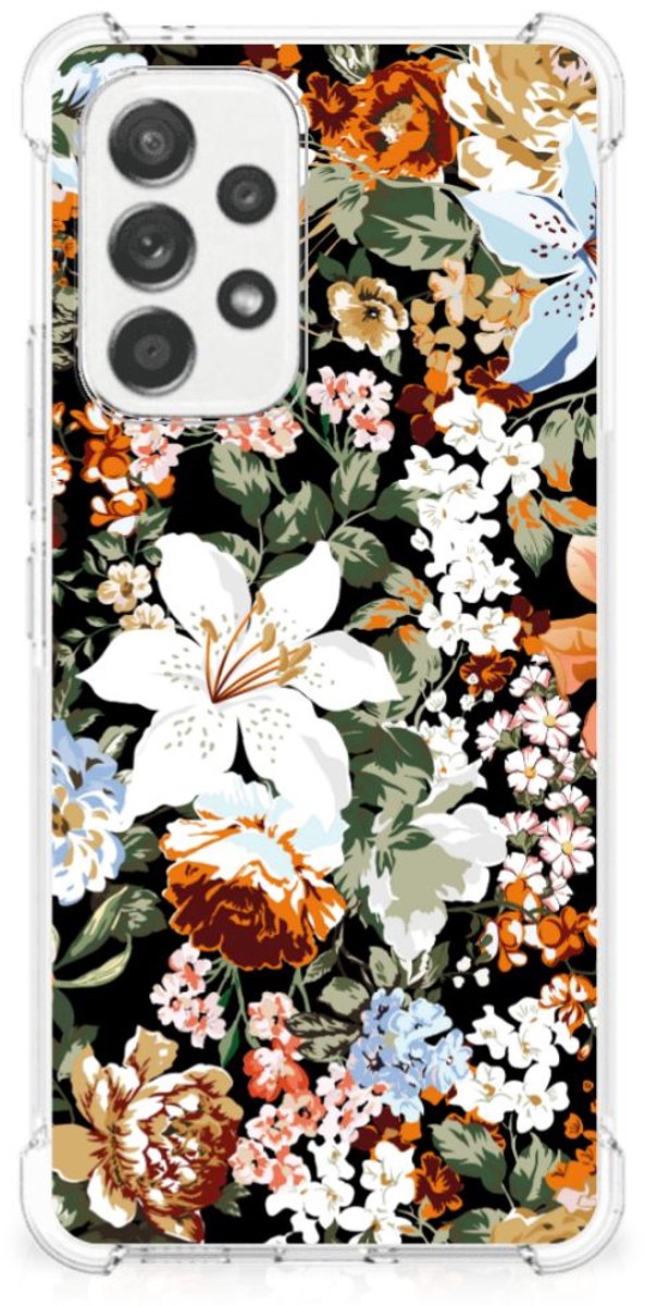 Case voor Samsung Galaxy A53 5G Dark Flowers