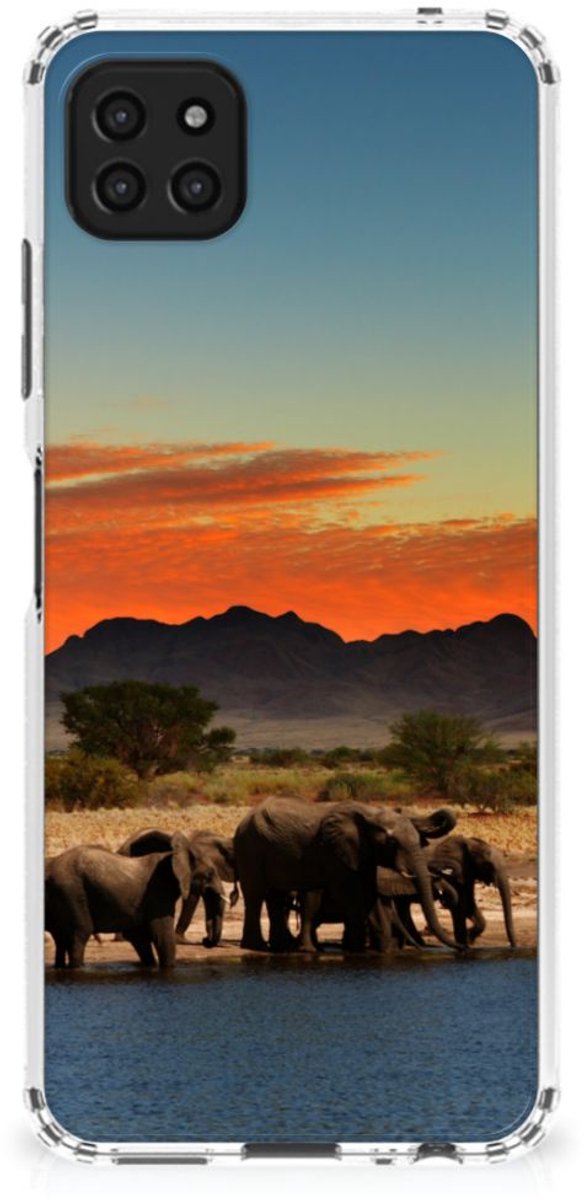Samsung Galaxy A22 5G Case Anti-shock Olifanten