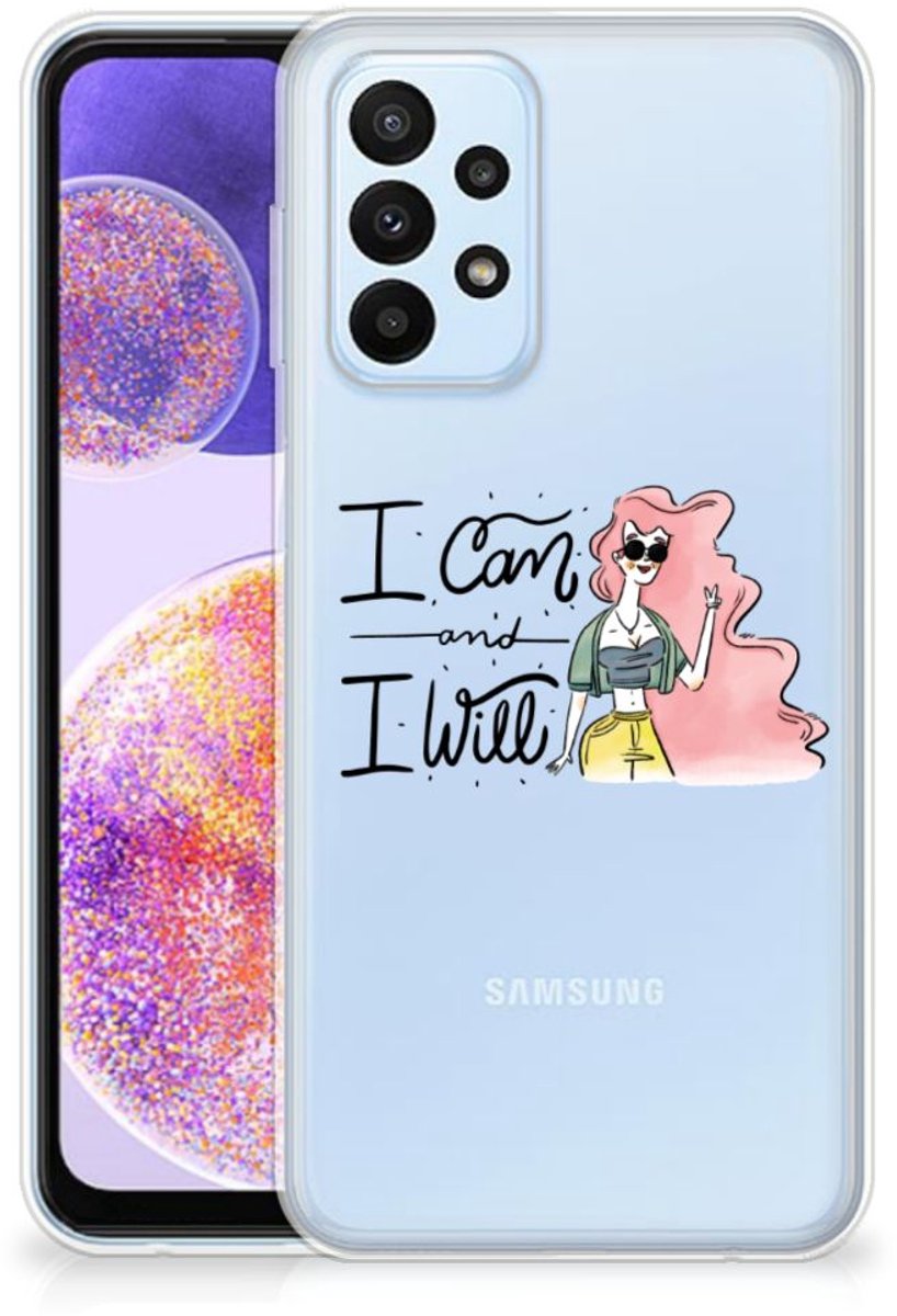 Samsung Galaxy A23 Telefoonhoesje met Naam i Can