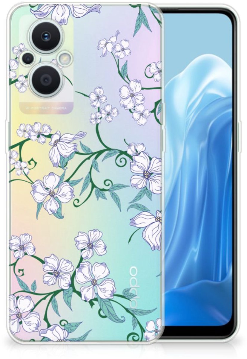OPPO Reno8 Lite Uniek TPU Case Blossom White