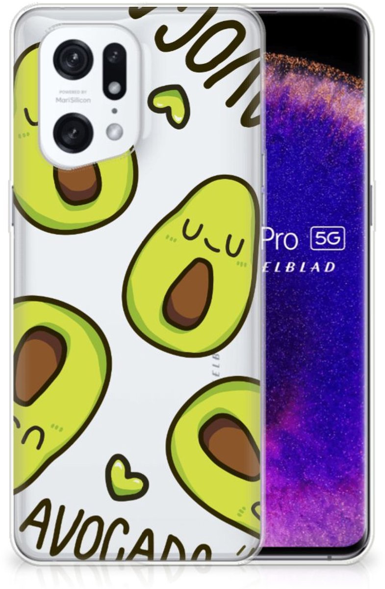 OPPO Find X5 Pro Telefoonhoesje met Naam Avocado Singing