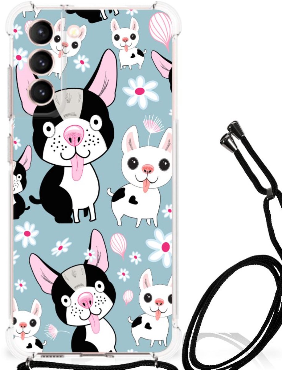 Back Cover voor Samsung Galaxy S21 FE Case Anti-shock Hondjes