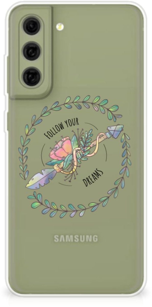Samsung Galaxy S21FE Telefoonhoesje met Naam Boho Dreams