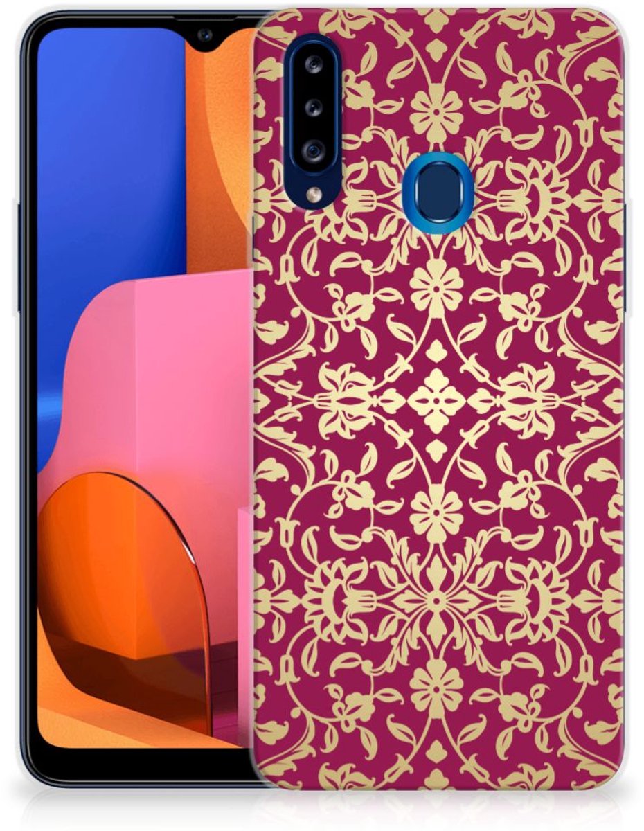 Siliconen Hoesje Samsung Galaxy A20s Barok Pink