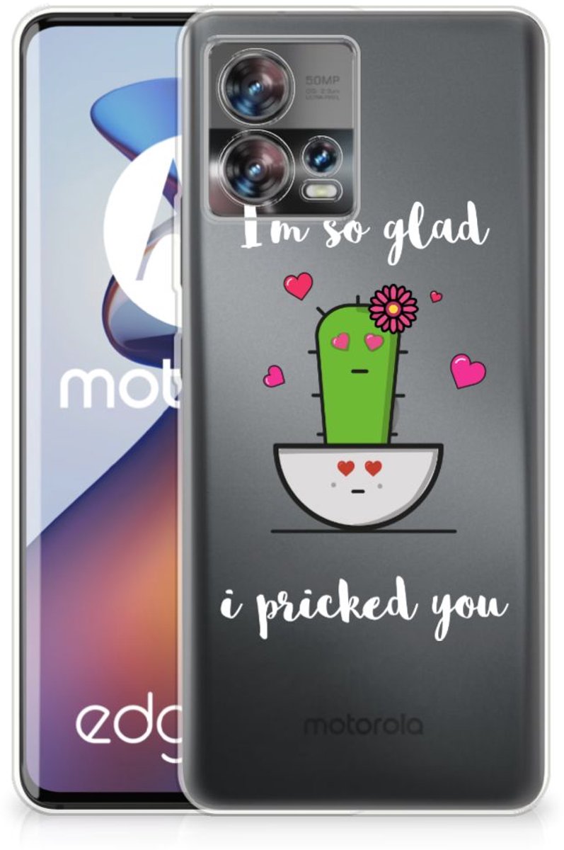 Motorola Edge 30 Fusion Telefoonhoesje met Naam Cactus Glad