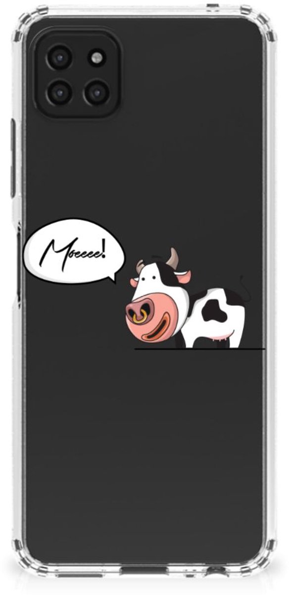 Samsung Galaxy A22 5G Stevig Bumper Hoesje Cheeky Cow