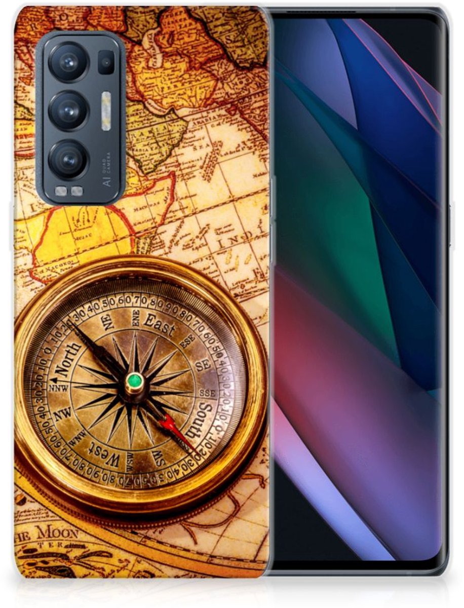 OPPO Find X3 Neo Siliconen Back Cover Kompas