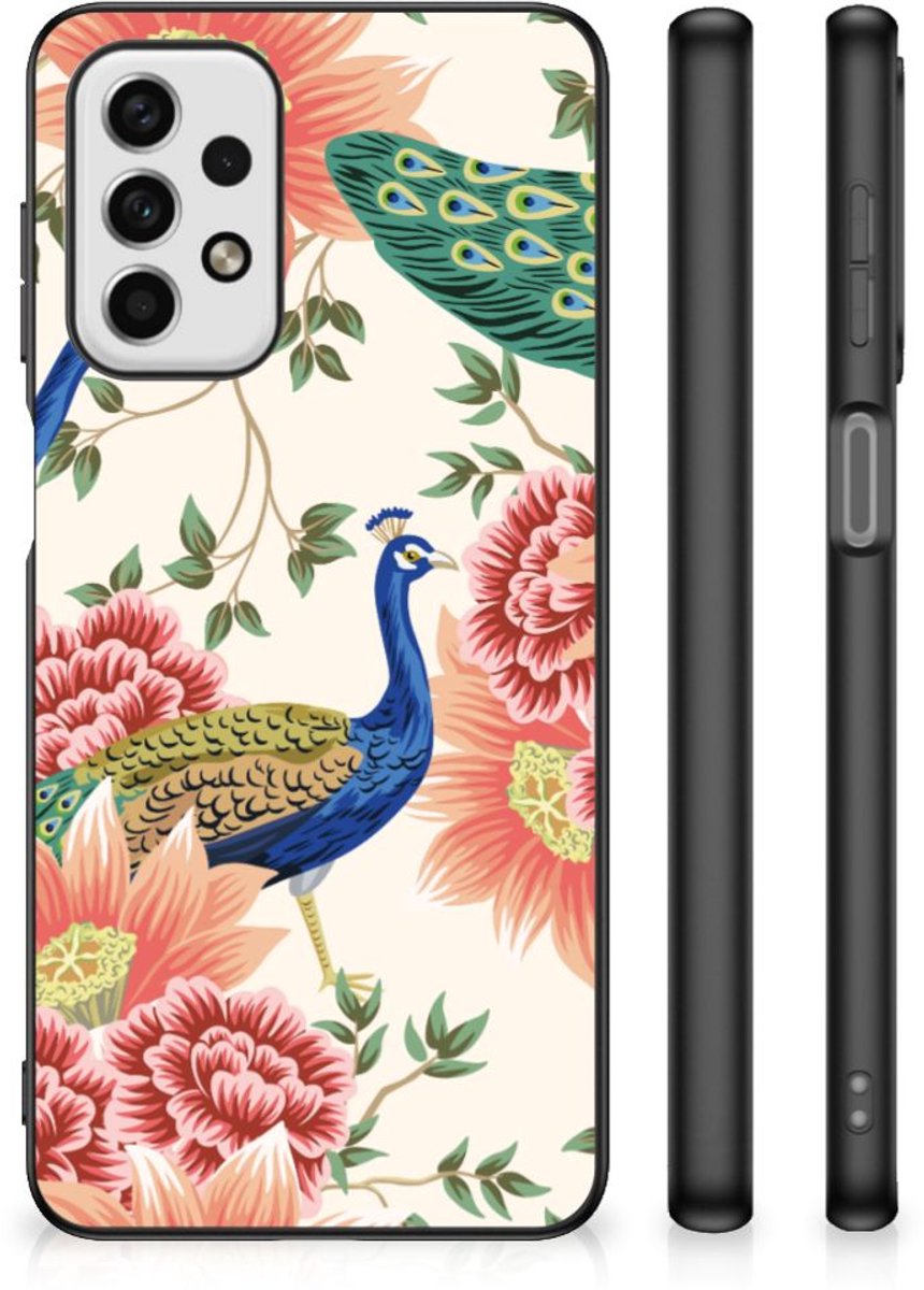 Dierenprint Telefoonhoesje voor Samsung Galaxy A23 Pink Peacock