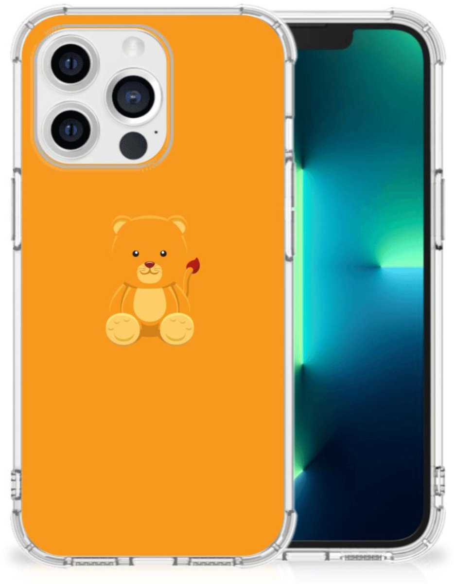 Apple iPhone 13 Pro Stevig Bumper Hoesje Baby Beer
