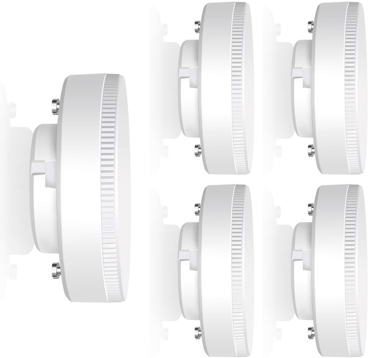5x LED Lamp met GX53 fitting - 10W LED vervangt 75W halogeen - 5PACK