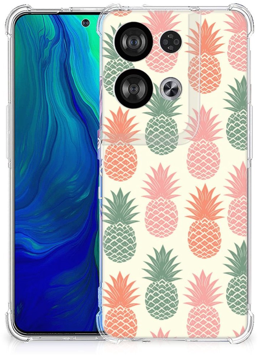 OPPO Reno8 Beschermhoes Ananas