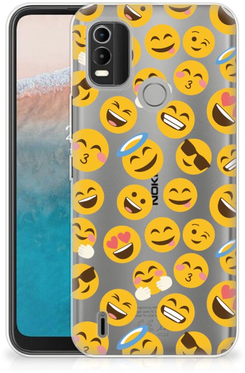 TPU Hoesje voor Nokia C21 Plus TPU bumper Emoji