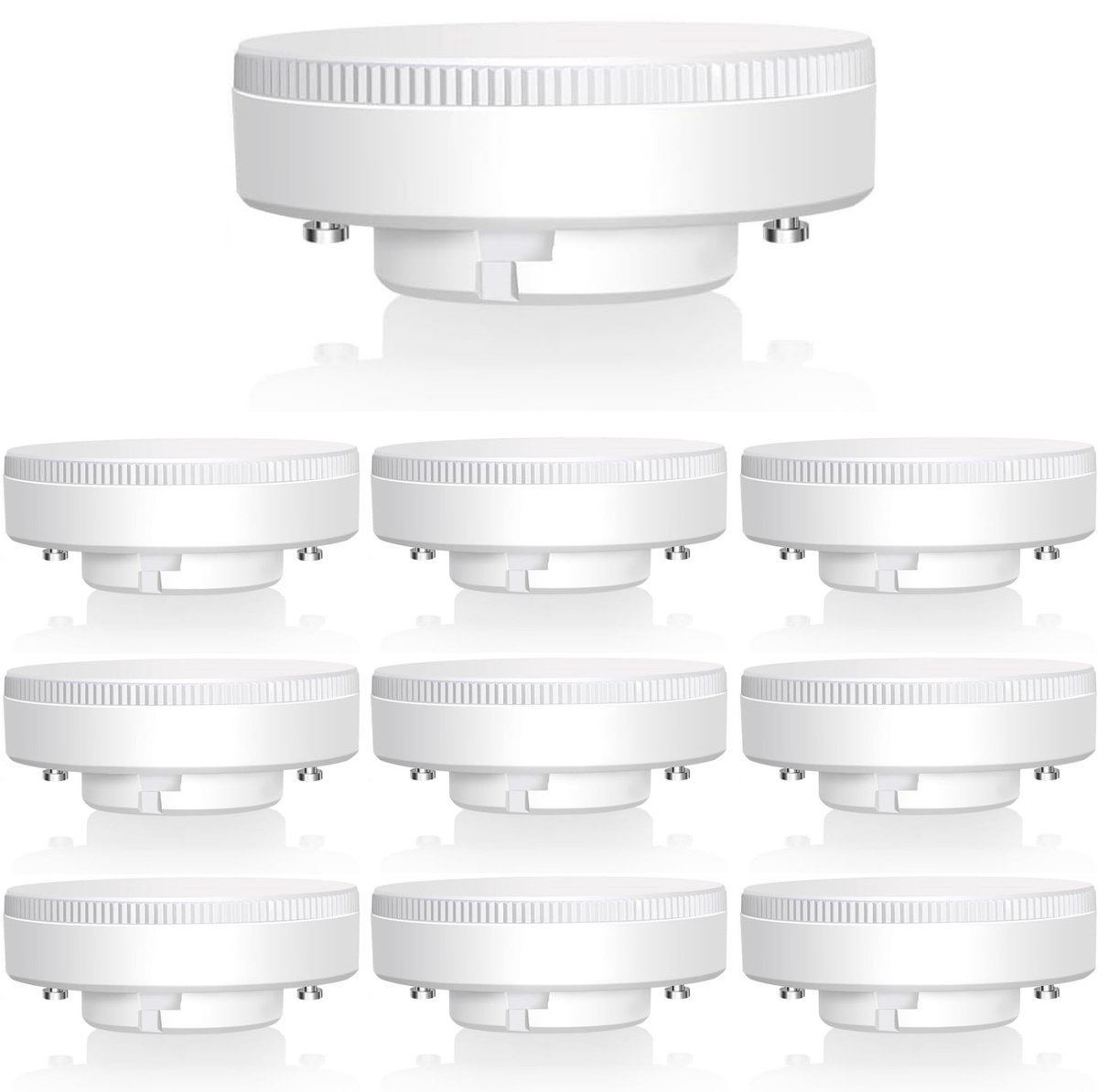 10x LED Lamp met GX53 fitting - 10W LED vervangt 75W halogeen - 10PACK
