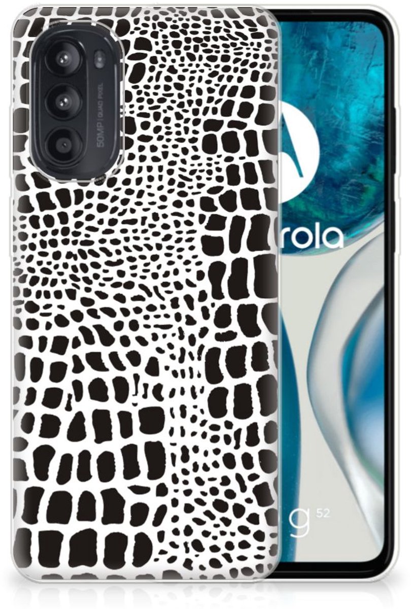 Motorola Moto G52/G82 TPU Hoesje Slangenprint