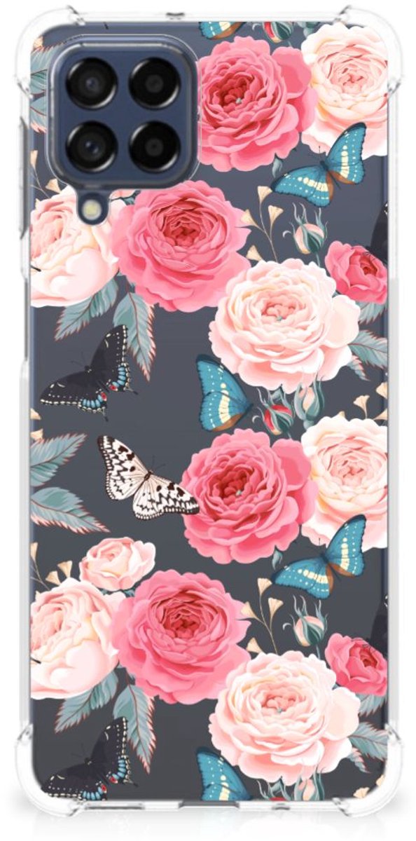 Samsung Galaxy M53 Case Butterfly Roses
