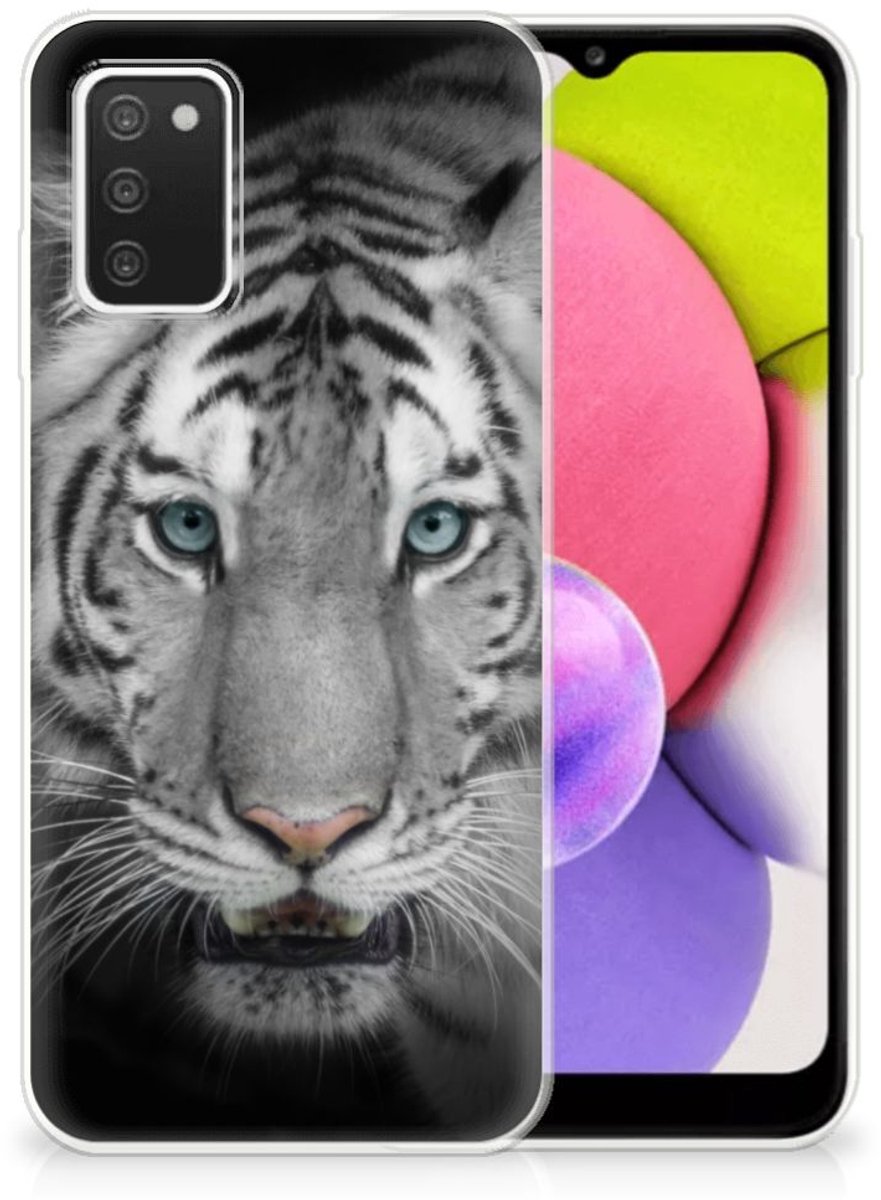 Samsung Galaxy A03S TPU Hoesje Tijger
