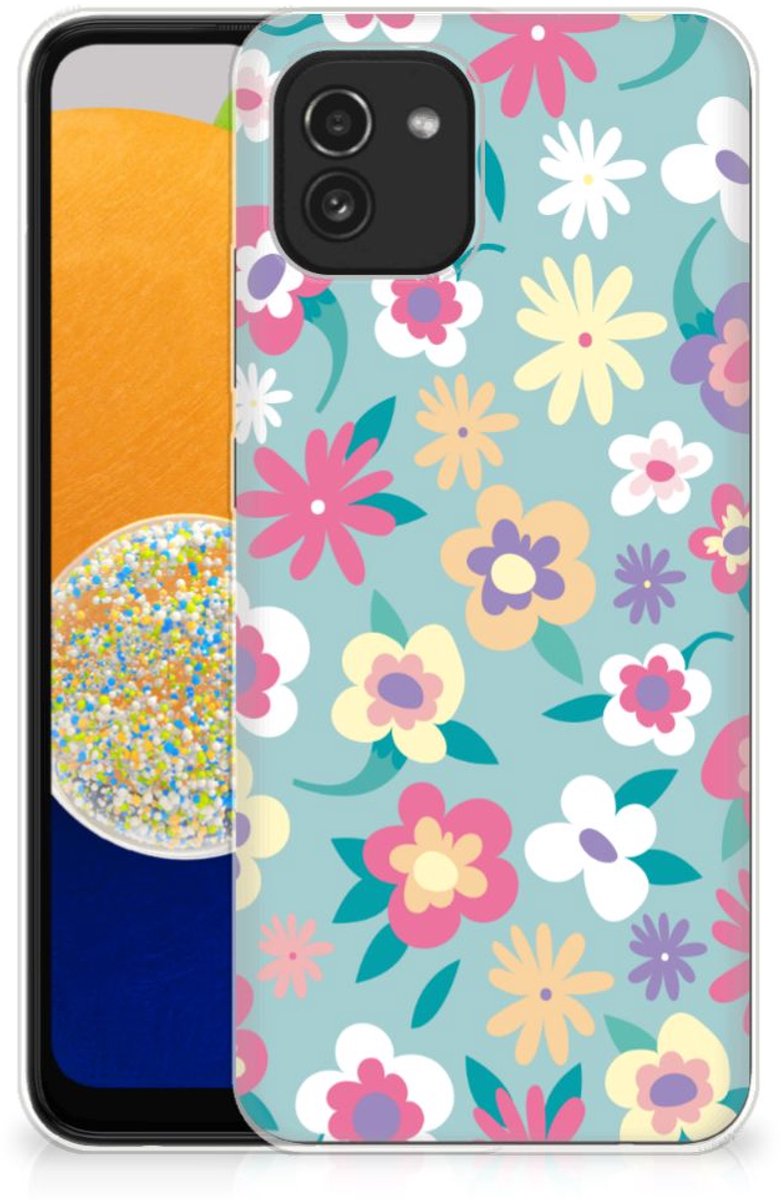Samsung Galaxy A03 TPU Case Flower Power