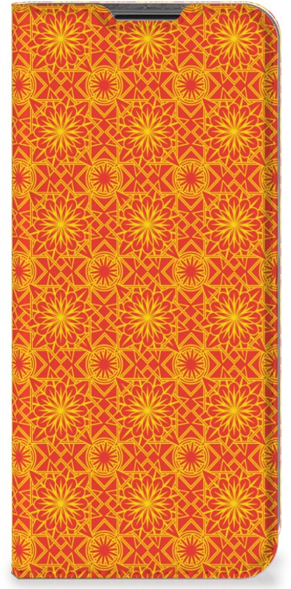 Nokia G50 Hoesje met Magneet Batik Oranje