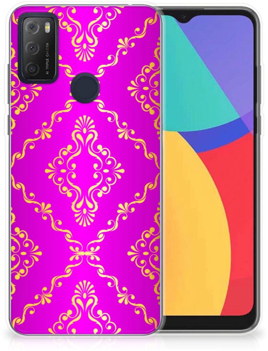 Siliconen Hoesje Alcatel 1S (2021) Barok Roze