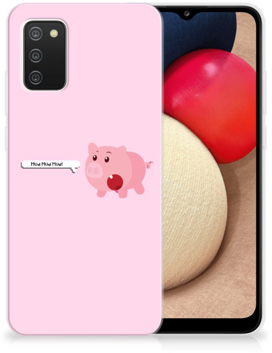 Samsung Galaxy A02s Telefoonhoesje met Naam Pig Mud