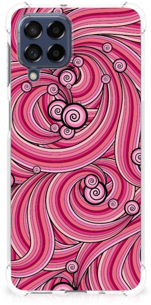 Samsung Galaxy M53 Back Cover Swirl Pink