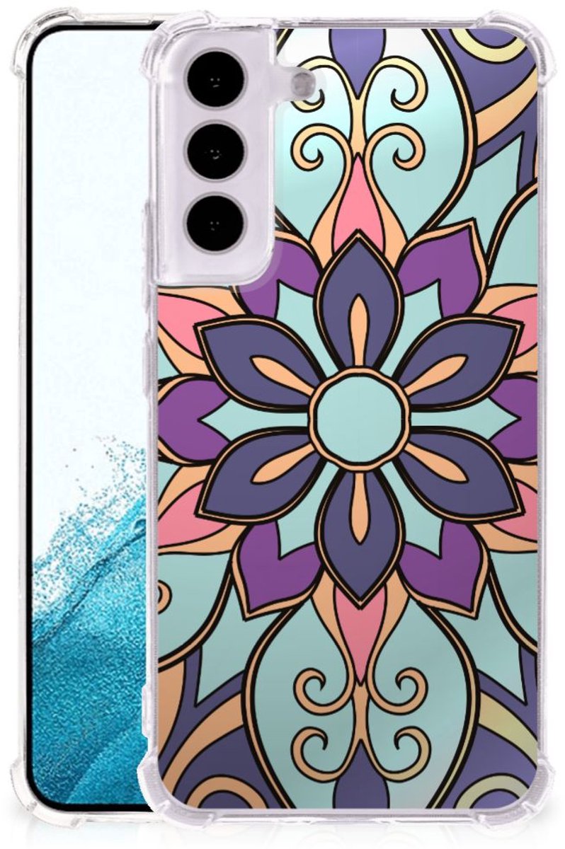 Samsung Galaxy S22 Case Purple Flower