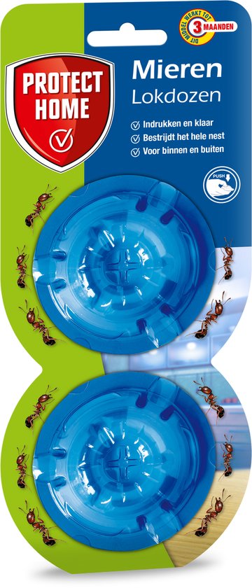 Protect Home Piron Pushbox Mierenlokdoos - 2 Stuks - Mieren Lokdoos - Bestrijdingsmiddel - 3 Maanden Werkzaam