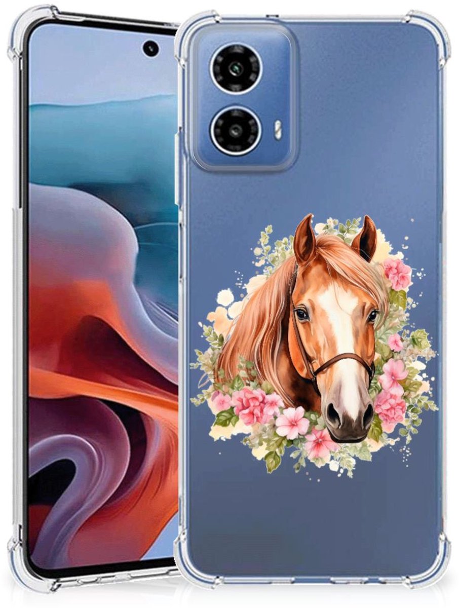 Case Anti-shock voor Motorola Moto G34 Paard