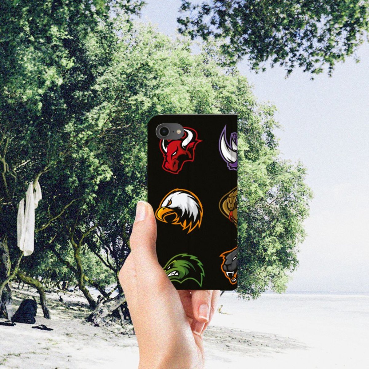 iPhone 7 | 8 | SE (2020) | SE (2022) Magnet Case Cartoon — cadeau in Cadeau-ideeën - foto 3