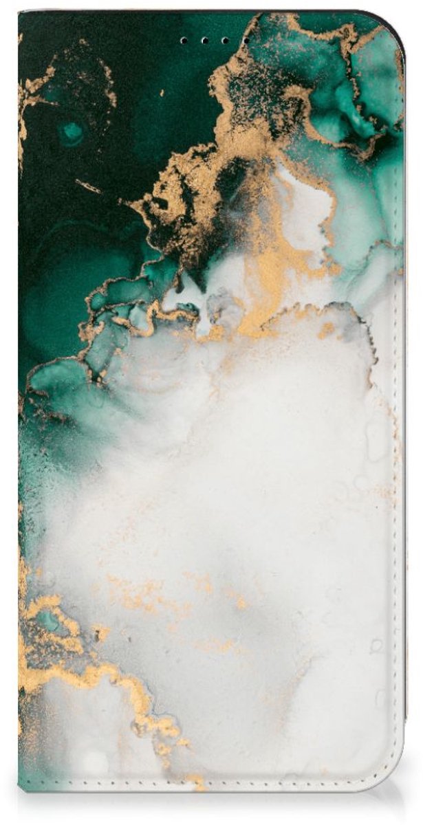 Standcase voor Samsung Galaxy A55 Marmer Groen