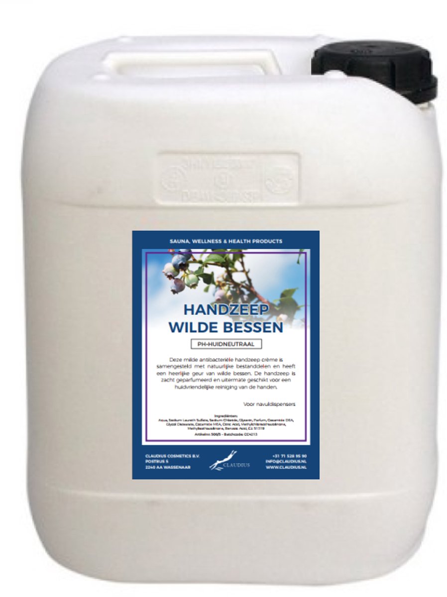 Handzeep Wilde Bessen 10 liter - navulling