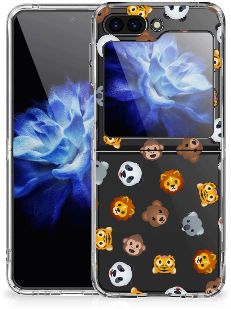 TPU bumper voor Samsung Galaxy Z Flip 5 Dieren Emojis