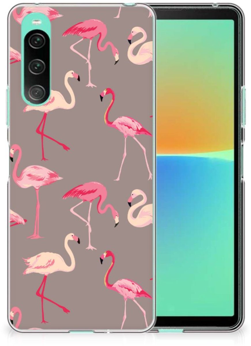 Sony Xperia 10 V TPU Hoesje Flamingo
