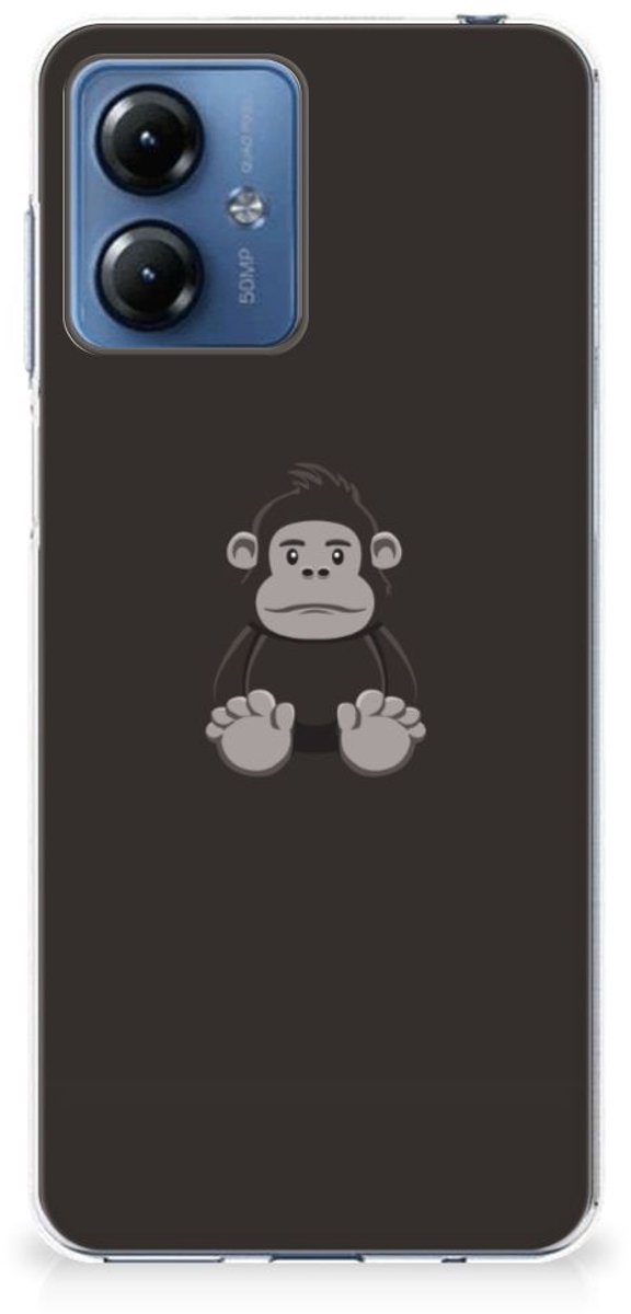Motorola Moto G14 Telefoonhoesje met Naam Gorilla