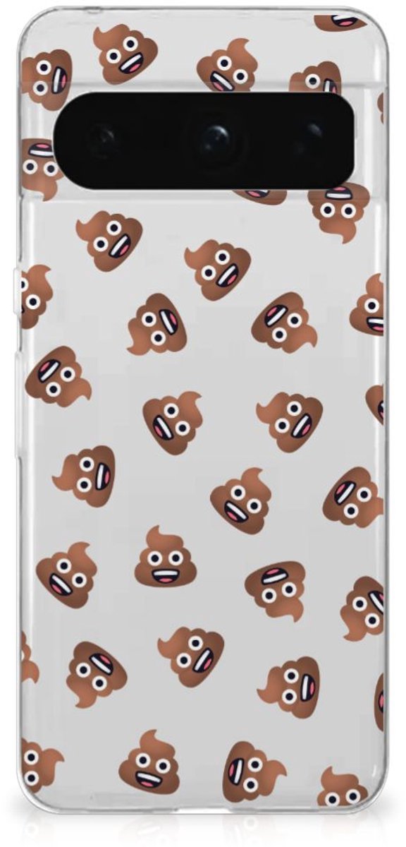 TPU bumper voor Google Pixel 8 Pro Poep Emojis