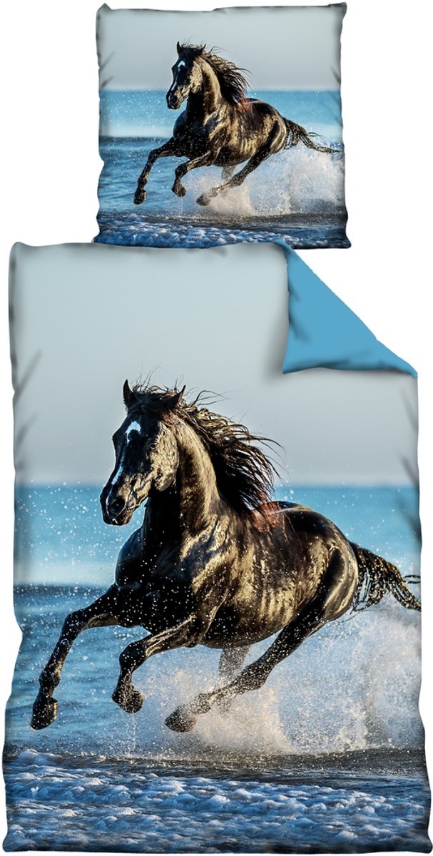 Vertriebsarena Mf-beddengoed Paard in het water 4020207 - 135 x 200 cm