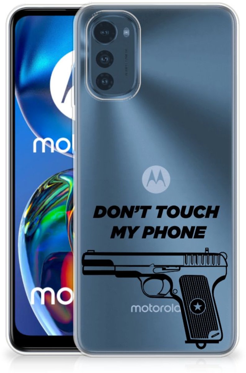 Motorola Moto E32/E32s Silicone-hoesje Pistol DTMP