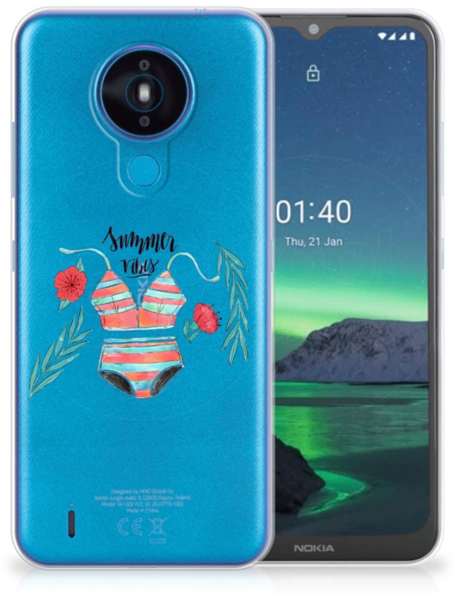 Nokia 1.4 Telefoonhoesje met Naam Boho Summer