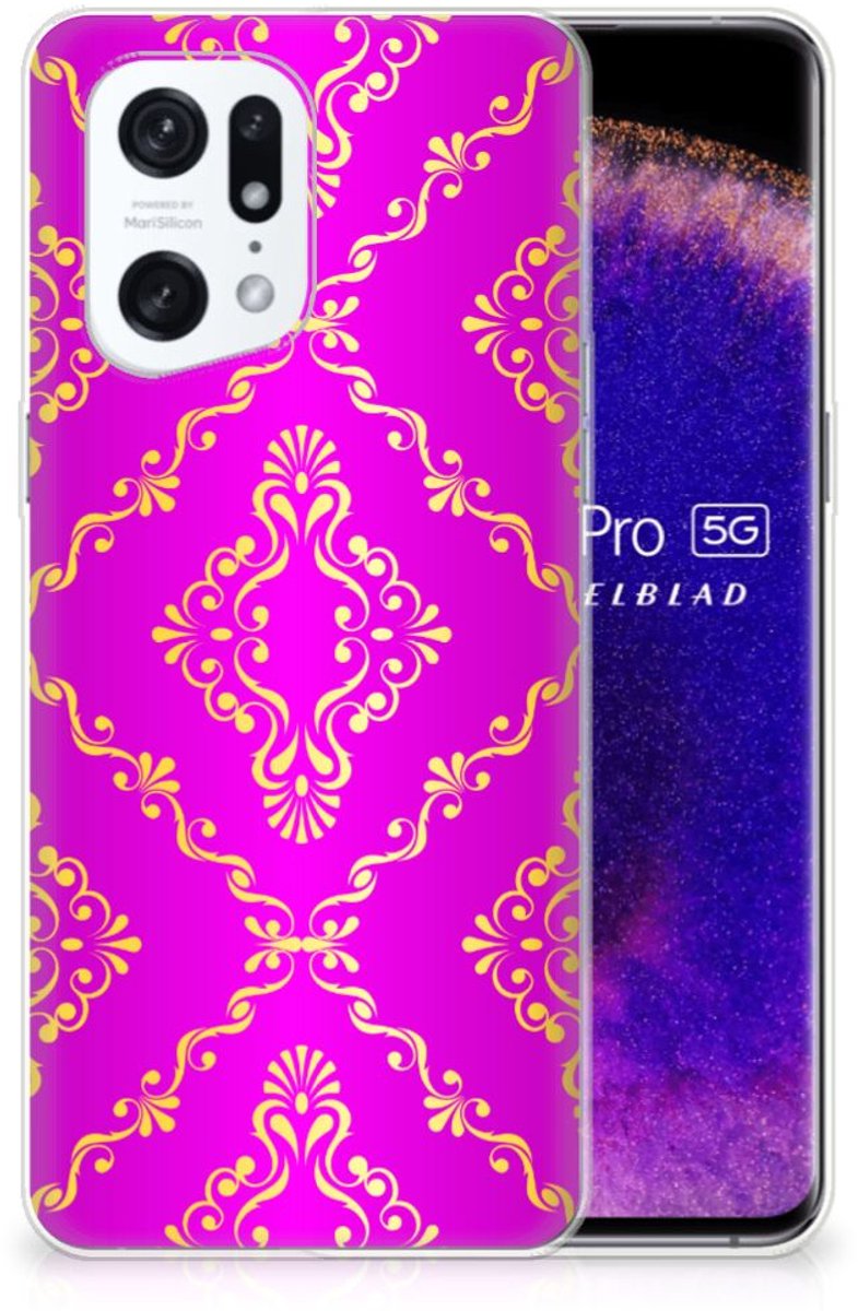 Siliconen Hoesje OPPO Find X5 Pro Barok Roze