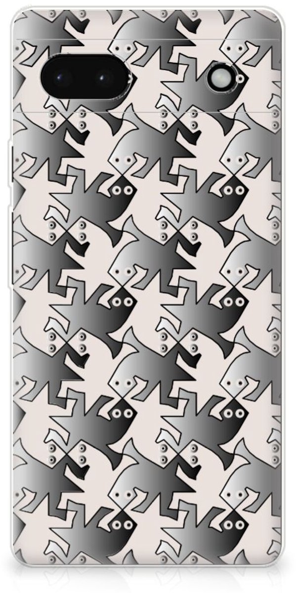 Google Pixel 6A TPU Hoesje Salamander Grey