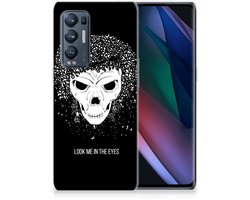 Silicone Back Case OPPO Find X3 Neo Skull Hair