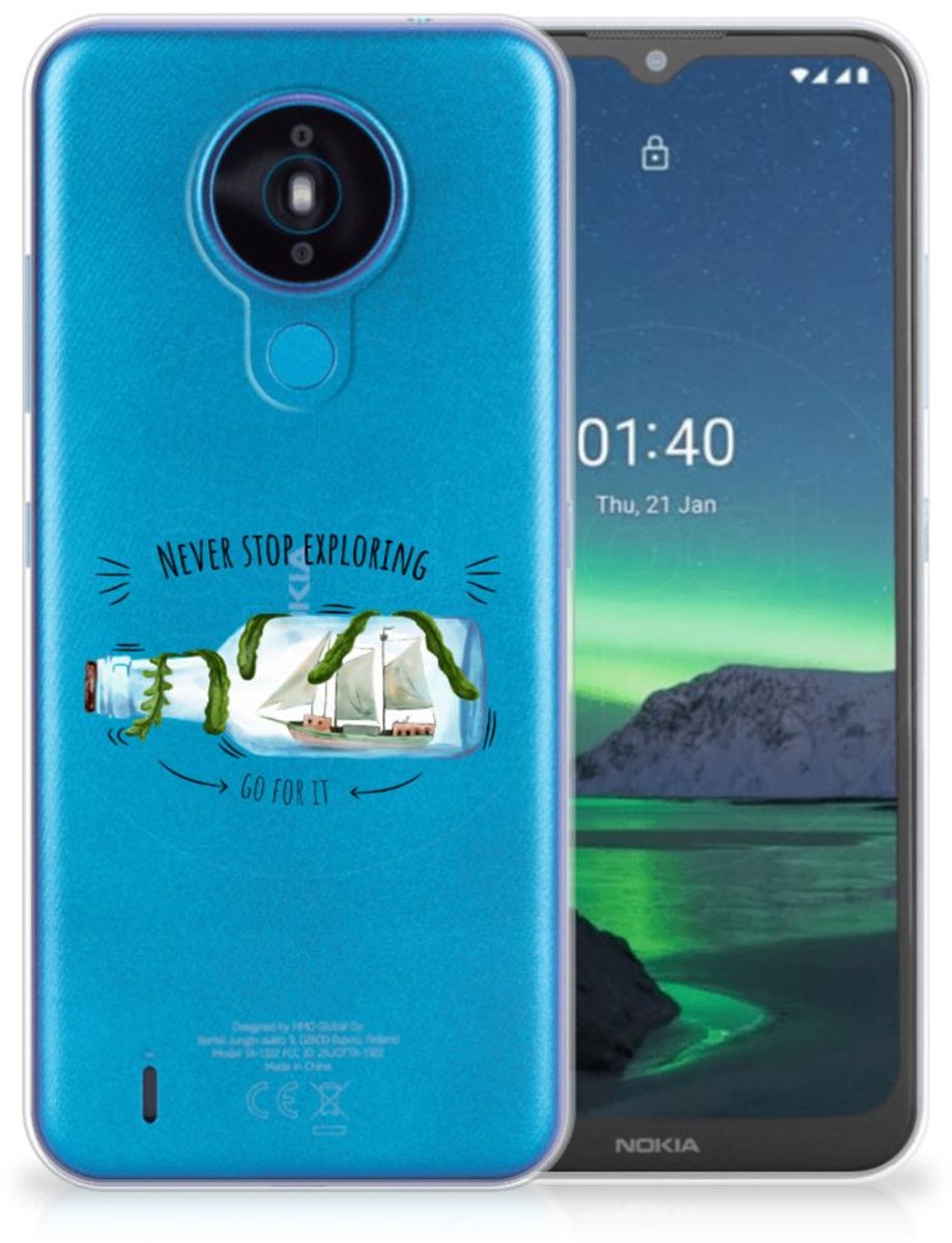 Nokia 1.4 Telefoonhoesje met Naam Boho Bottle